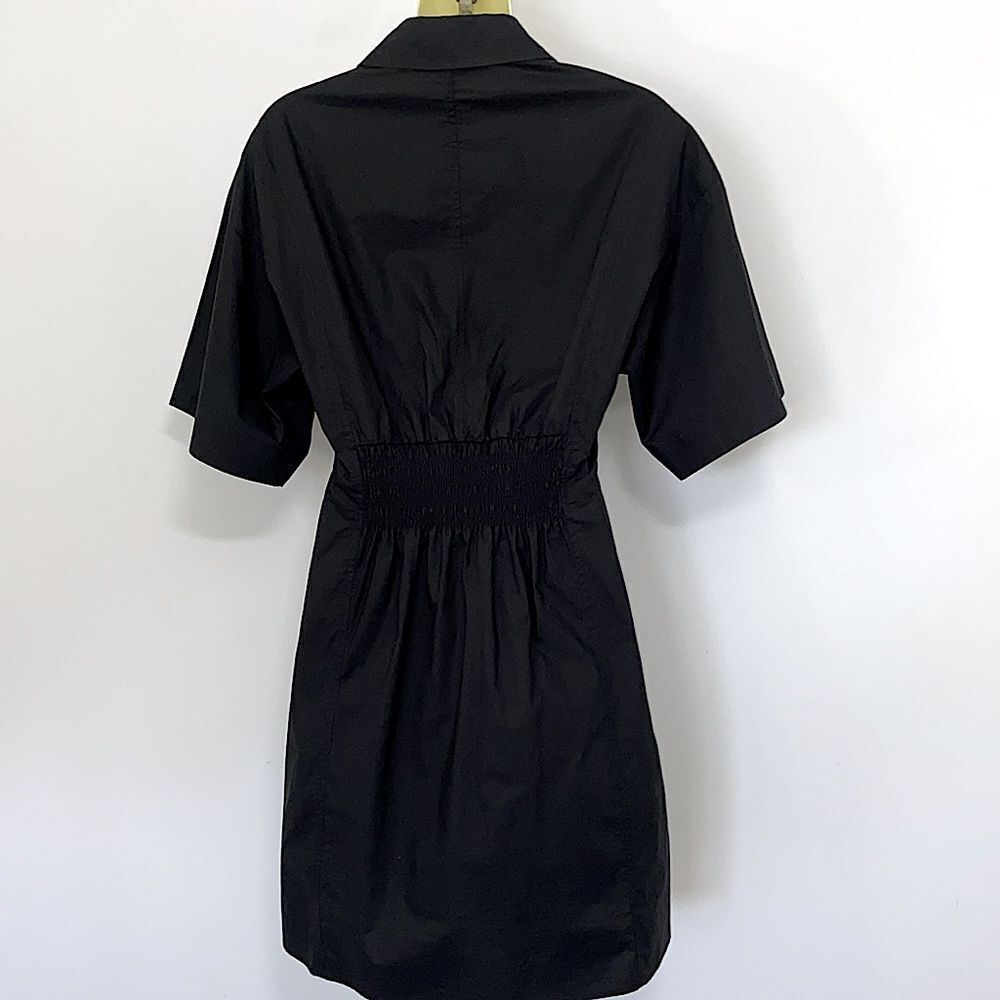 Frame Dress Mini Black Button Down NWOT SZ Medium - Picture 6 of 8